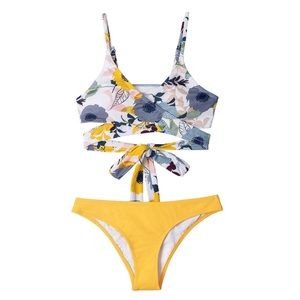 NWT ✨ Cupshe | Floral Wrap Around Cheeky Bikini